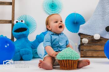 Stefan Oostwegel Fotografie - De eerste verjaardag vieren met een cakesmash